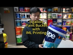 Balde de plástico redondo de espessura de 70 ml para embalagens duráveis e seguras