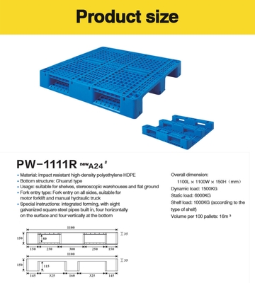Paleta de plástico empilhável OEM - perfeita para organização de armazém