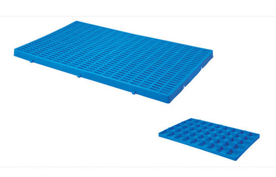 Matte Plastic Grid Tray Four tomou partido empacotamento do retorno da logística da forquilha