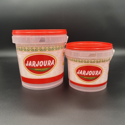 Das cubetas redondas pequenas do produto comestível dos biscoitos recipiente plástico com tampa