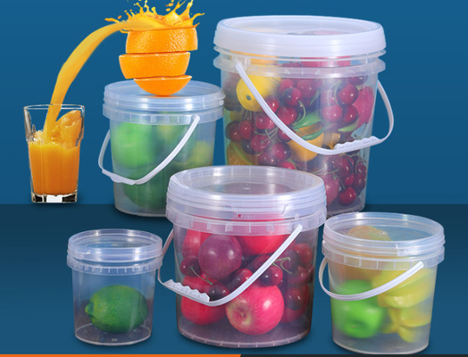 Cubeta plástica do alimento de PP/HDPE com imprimir IML ou a impressão térmica de transferência ou da tela