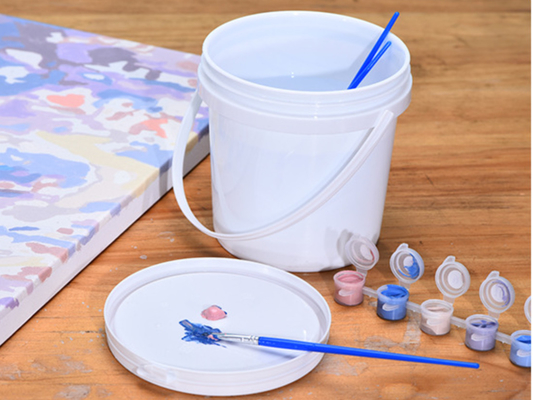 Recipiente de pintura de plástico resistente a geadas com capacidade para 3 galões para aplicações de pintura
