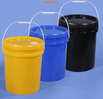Cubeta plástica de pouco peso do óleo em várias cores Eco amigável com tampa