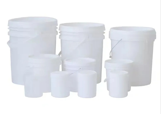 Balde químico redondo para armazenamento de produtos químicos em exterior branco