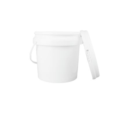 Balde de plástico moldado redondo com certificação FDA para armazenamento e embalagem de alimentos