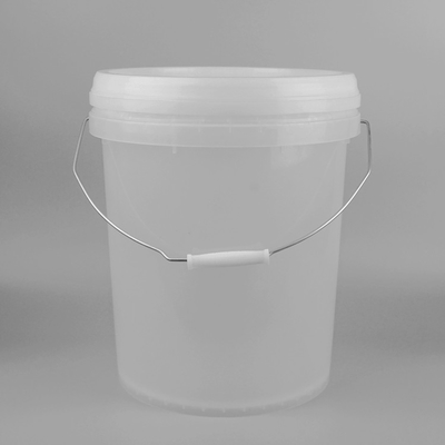 Cubeta plástica transparente do polipropileno de 18 litros produto comestível de 18 litros