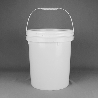 cubeta da película de plástico da pintura 20L com tração da tampa e da mão
