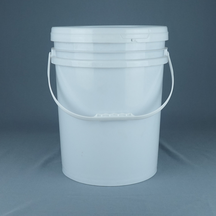 Capa branca incluída no balde químico de PP/HDPE para impressão de tela de transferência térmica IML