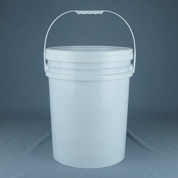 Capa branca incluída no balde químico de PP/HDPE para impressão de tela de transferência térmica IML