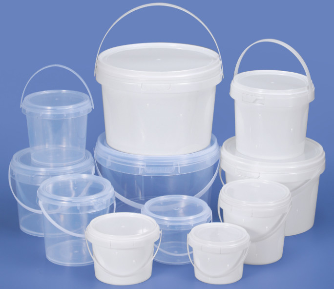 Cubeta plástica material do alimento do HDPE branca ou a outra cor 0.2L-20L