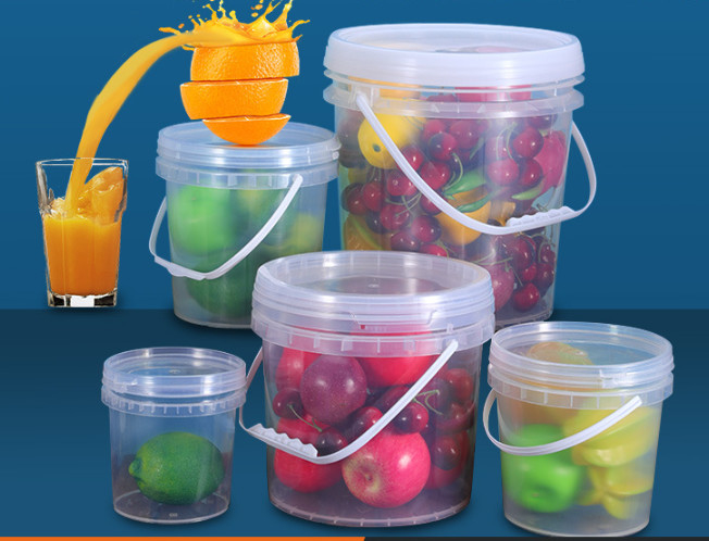 Cubeta plástica do alimento de PP/HDPE com imprimir IML ou a impressão térmica de transferência ou da tela