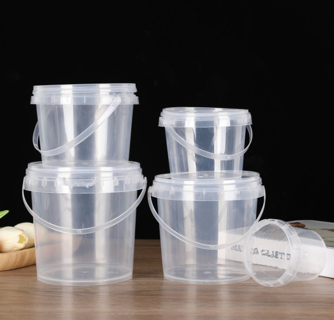 Balde de alimentos de plástico personalizável com tampa e alça disponíveis Certificação CAS/FDA/SGS/ISO9001