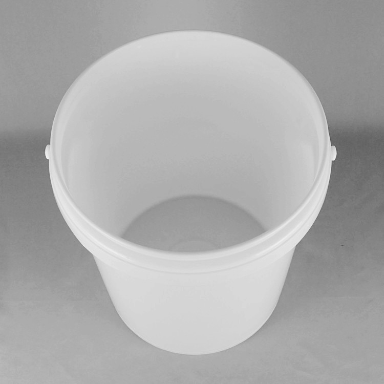 Tanque de armazenamento químico redondo com alça branca ou cor personalizada IML/transferência térmica/escrita