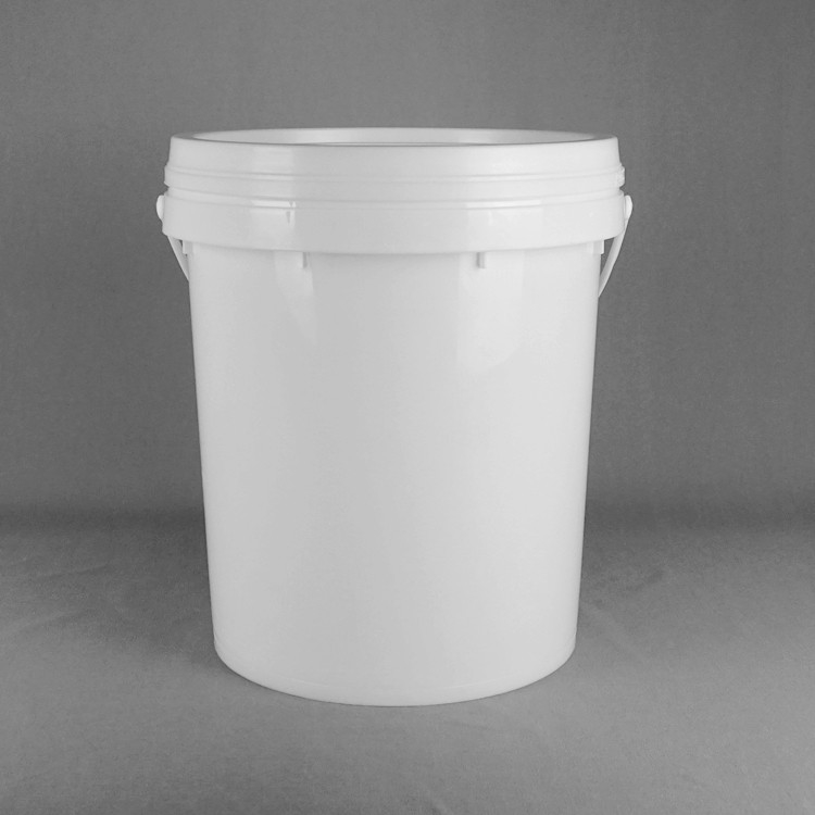 20L Snap On Lid balde de plástico empilhável 15,5 altura 11,5 diâmetro design branco personalizável