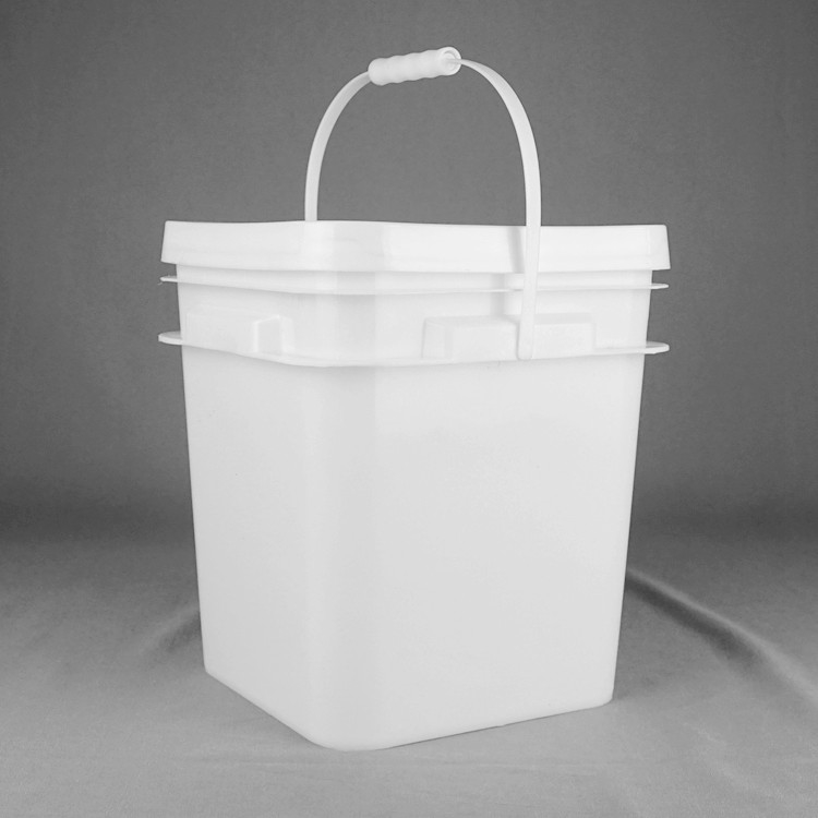 Resistência Química Balde Quadrado de Plástico 1,2 Kg para Brinquedos de Pintura de Grau Alimentar