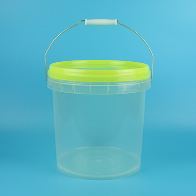 Cubeta plástica 10L 5L do quadrado transparente alto do produto comestível