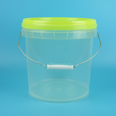 Cubeta plástica 10L 5L do quadrado transparente alto do produto comestível