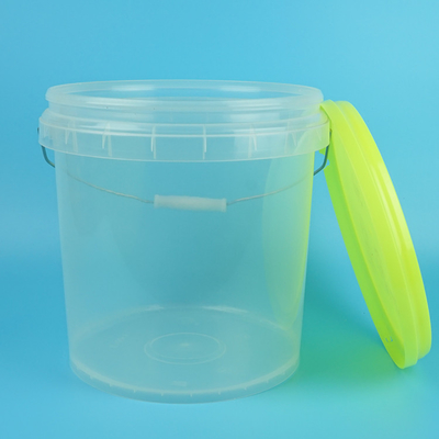 Cubeta plástica 10L 5L do quadrado transparente alto do produto comestível