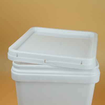 cubeta quadrada do empacotamento plástico de produto comestível 16.5L com tampa e punho