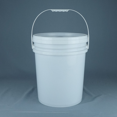 peso leve reciclável do cilindro plástico do círculo 18kg para a pintura de látex