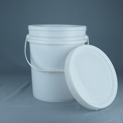 peso leve reciclável do cilindro plástico do círculo 18kg para a pintura de látex