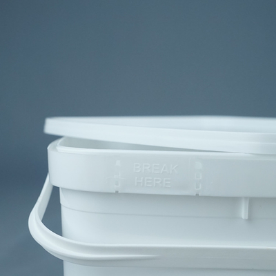 produto comestível plástico de empacotamento da cubeta do quadrado do gelado 3kg