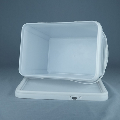 recipiente de empacotamento do armazenamento plástico retangular do produto comestível da cubeta 20kg