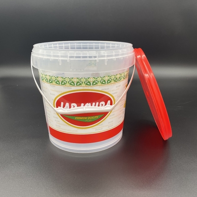 Das cubetas redondas pequenas do produto comestível dos biscoitos recipiente plástico com tampa