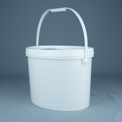Balde de plástico oval personalizável para alimentos, frutas, brinquedos e armazenamento