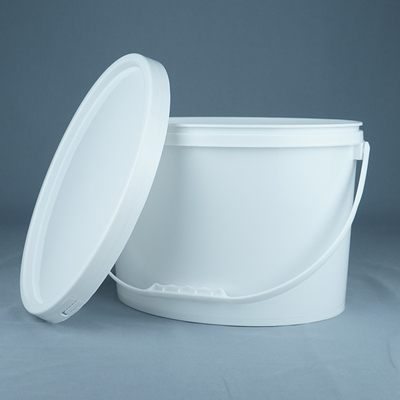 Balde de plástico oval personalizável para alimentos, frutas, brinquedos e armazenamento