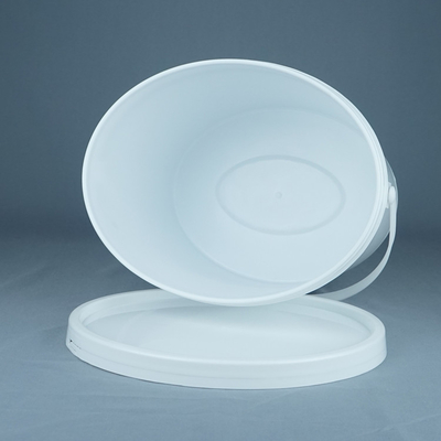 Balde de plástico oval personalizável para alimentos, frutas, brinquedos e armazenamento