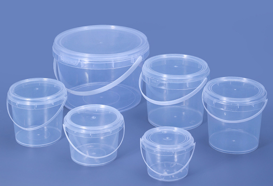 Impressão plástica transparente lisa da tela da cubeta para a cookie ou os sucos