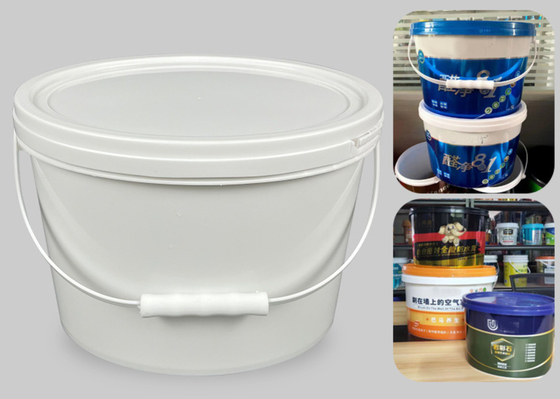 Cubeta plástica oval customizável PP/HDPE com IML ou impressão térmica de transferência ou da tela