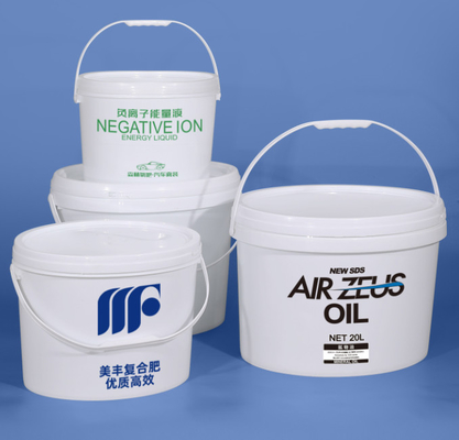 Balde de tinta de plástico resistente à geada 1,2 kg redondo para todas as superfícies e materiais