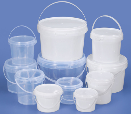 Cubeta plástica material do alimento do HDPE branca ou a outra cor 0.2L-20L