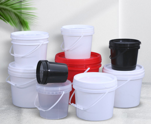 Balde de plástico para alimentos com um cabo de 0,2 a 20 litros