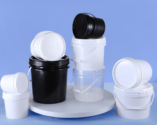 Container de plástico redondo com tampa de vedação para armazenamento de objetos pequenos