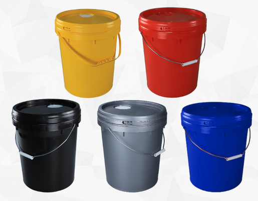 Snap On Lid baldes de plástico de 5 galões resistentes aos UV para aplicações industriais