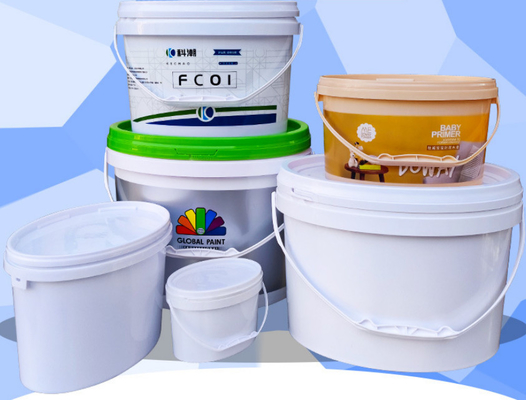 Material PP / HDPE balde de plástico oval com impressão IML ou impressão em tela