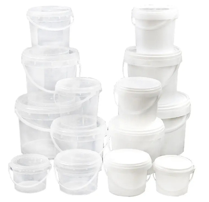 Baldes de plástico resistentes aos raios UV para soluções de embalagem de qualidade alimentar