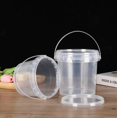 Balde de alimentos de plástico personalizável com tampa e alça disponíveis Certificação CAS/FDA/SGS/ISO9001