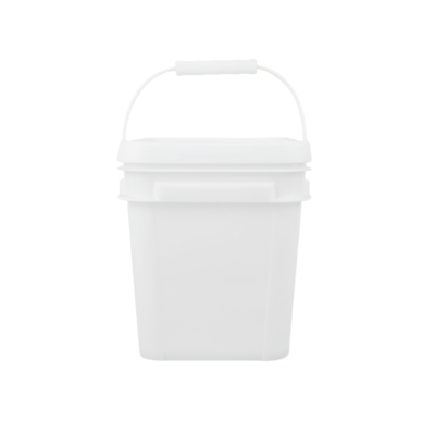 recipiente de plástico quadrado de qualidade alimentar branco ou outro para soluções práticas de armazenagem