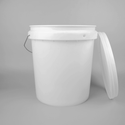 13 galão Toy Buckets White Round Durable plástico do litro 3,5