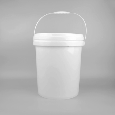 Baldes de qualidade alimentar branca 1L-5L com tampa