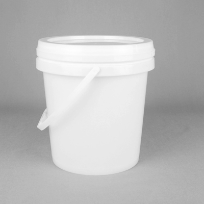 Balde de armazenamento de alimentos em plástico branco de PP/HDPE