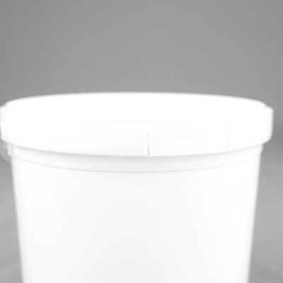 Balde de recipiente de alimentos transparente com logotipo personalizado