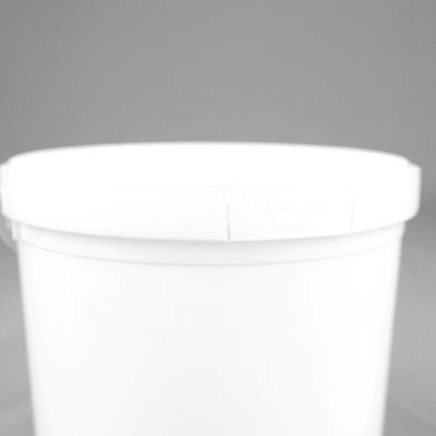 Balde branco de qualidade alimentar seguro e durável para armazenamento e transporte