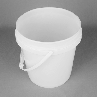 Balde de armazenamento de alimentos em plástico branco de PP/HDPE