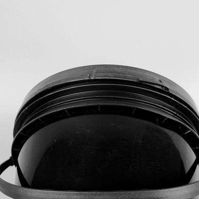 cubeta plástica redonda preta de 4.8L PP cubeta plástica da pintura de 1 galão