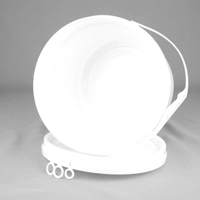 Cubeta plástica com tampa, cubeta plástica do círculo 5L químico de 1,5 galões